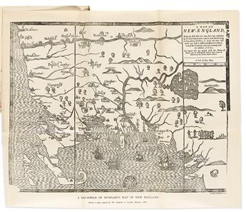 (NEW ENGLAND.) Samuel Abbott Green. Hubbard's Map of New England, Engraved Probably by John Foster, the First Printer of Boston.                 